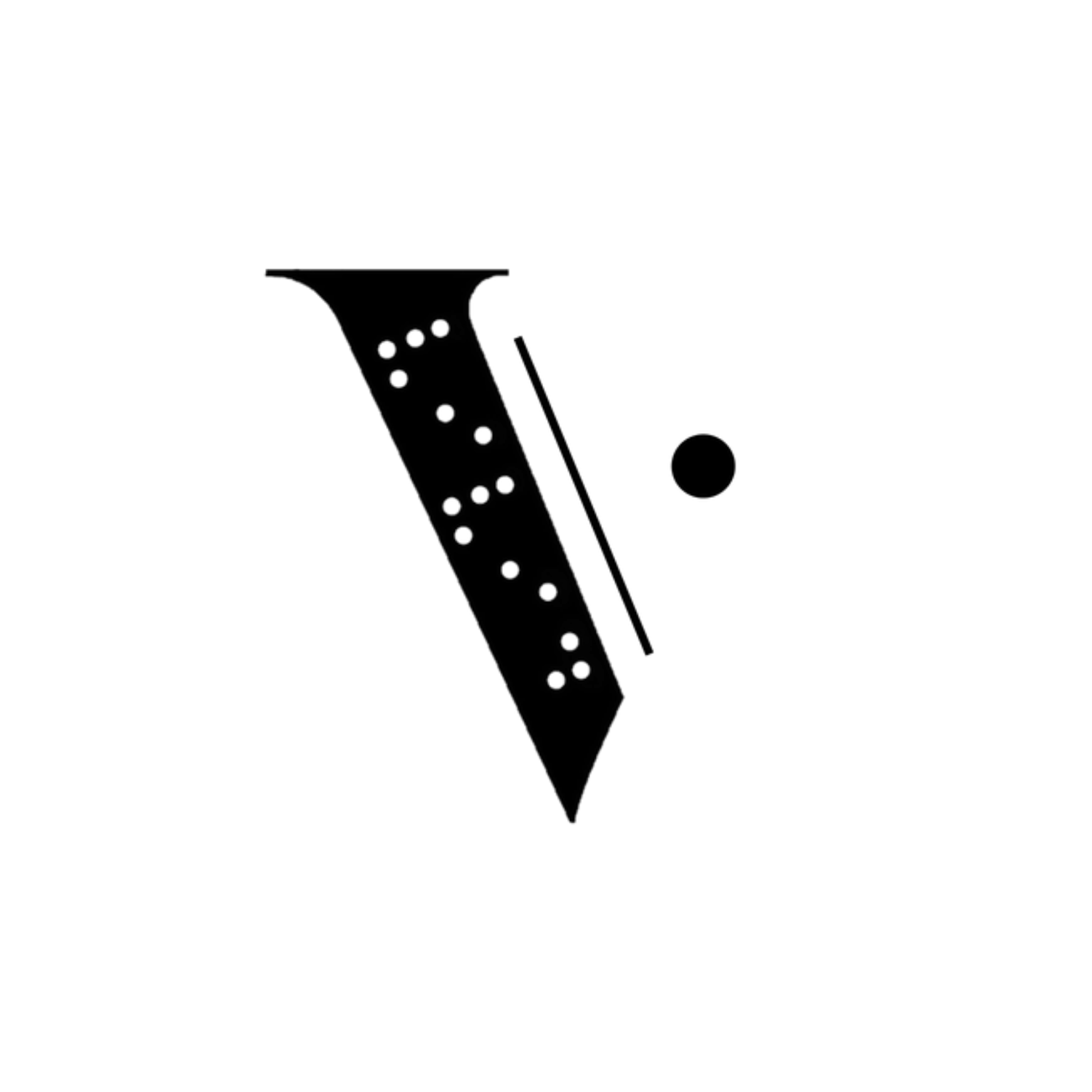 VIVID spelled in braille